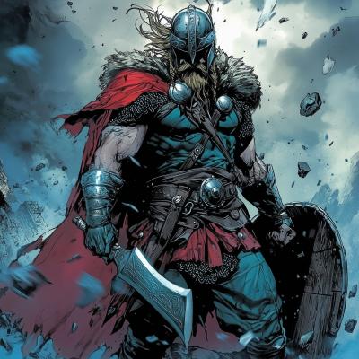 Epic Male Viking Warrior