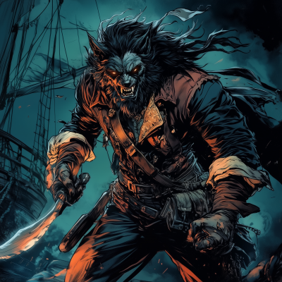 Pirate Captain Werewolf Transformation