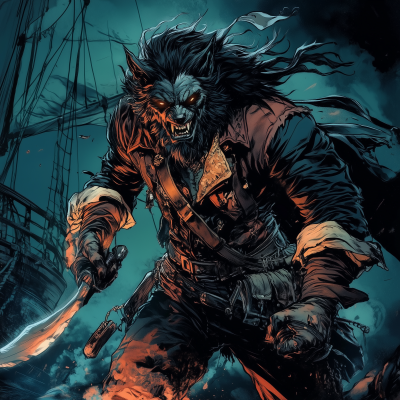 Pirate Captain Werewolf Transformation