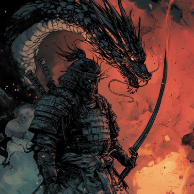 Samurai in Dragon Armour