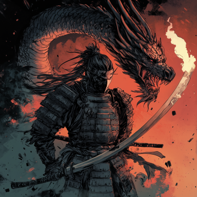 Samurai in Dragon Armour