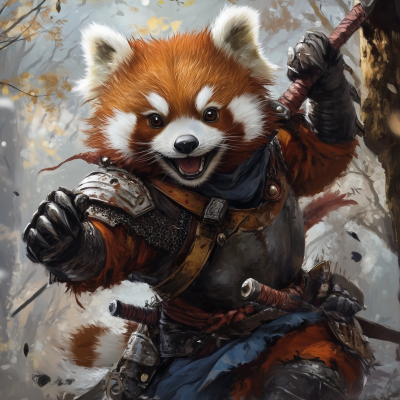 Red Panda Warrior