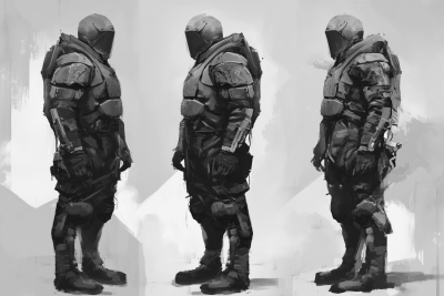 Cyberpunk Armor Concept Art