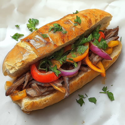 Lamb and Vegetable Ciabatta