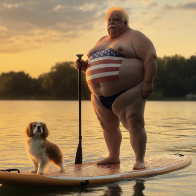 Sunset Paddle Boarding