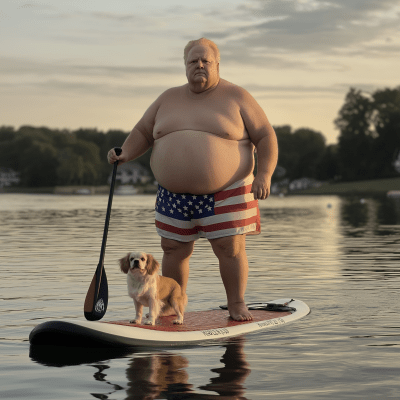Paddle Boarding with King Charles Spaniel