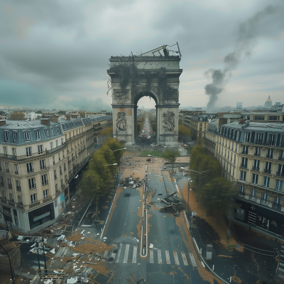 Arc de Triomphe at Dusk