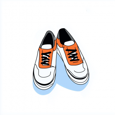 Flat Illustration of Shoes