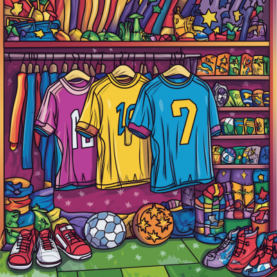 Vibrant Football Illustration