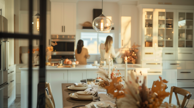 Thanksgiving Dining Room Setup