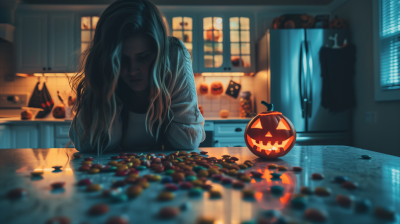 Halloween Candy Display