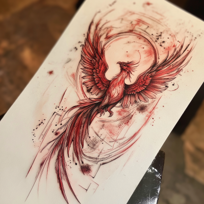 Phoenix Tattoo Design