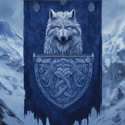 Majestic Wolf Crest