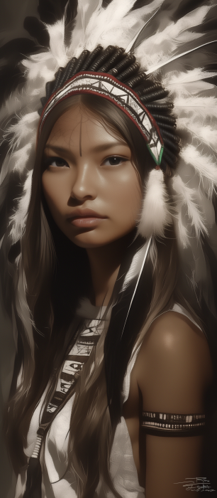 Native American Woman Portrait