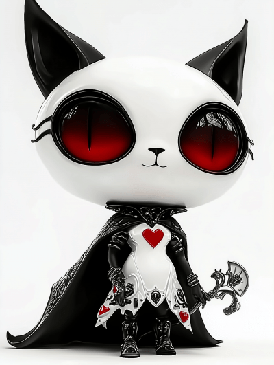 Gothic Cat Character