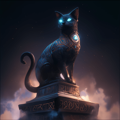 Mystical Cat Statue