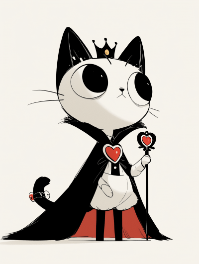 Whimsical Cat Character