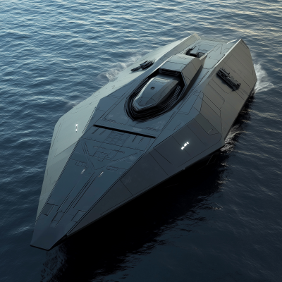 Futuristic Military Vessel