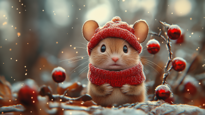 Lovely Christmas Mouse