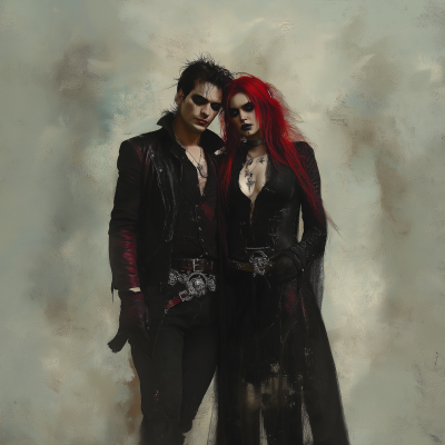 Heavy Metal Vampire Couple