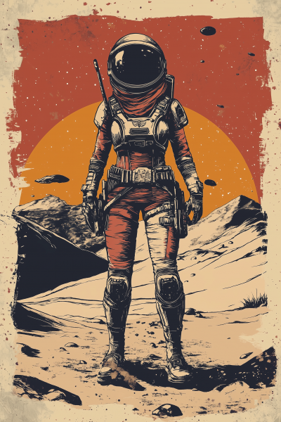 Female Raider on Mars