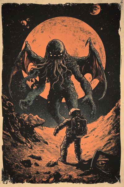 Cthulhu vs Astronaut on Mars