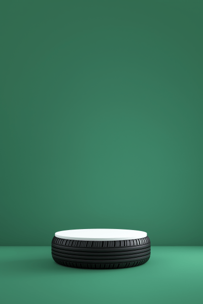 Minimalist Podium with Tire