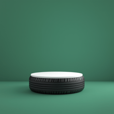 Minimalist Car Tire Podium