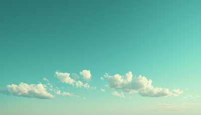 Pale Blue Sky Panorama