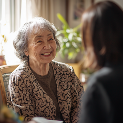 Joyful Elderly Woman