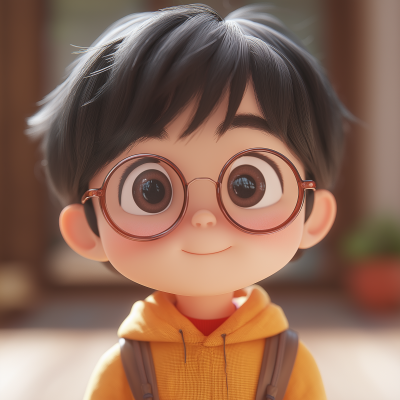 Chibi Boy with Glasses