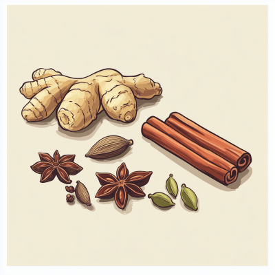 Herbs and Spices Illustration