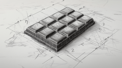 Chocolate Bar Technical Drawing