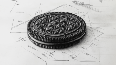 Oreo Cookie Technical Drawing