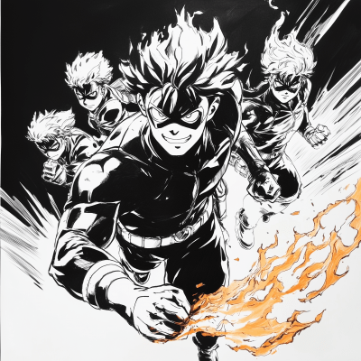 Dynamic Superhero Artwork