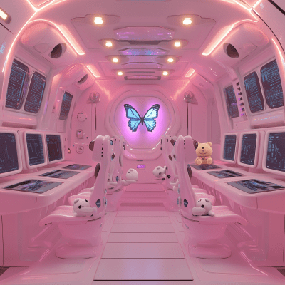 Pink Spaceship Conference Room