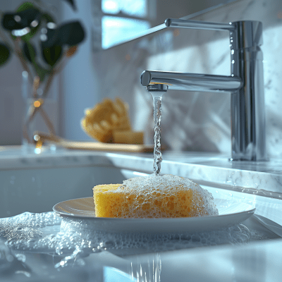 Dripping Faucet and Sponge