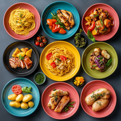 Colorful Dinner Plates