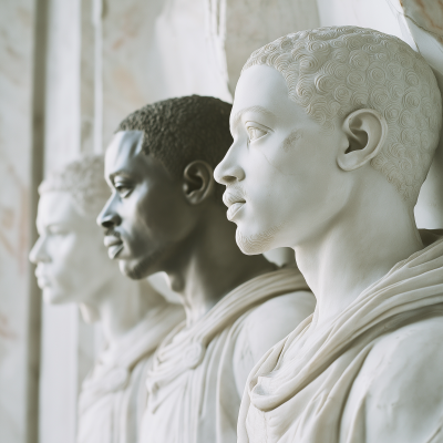 African American Roman Statues in Pantheon