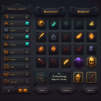 2D RPG Game User Interface