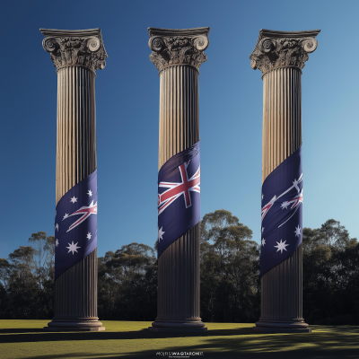 Giant Australian Flag Display