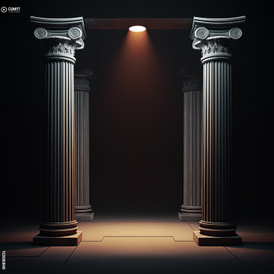 Cinematic Greek Columns