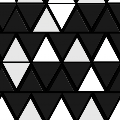 Symmetrical Black and White Triangle Pattern