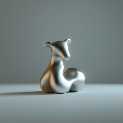 Futuristic Ukrainian Folk Toy Sheep