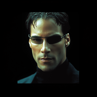 Neo in Matrix Style