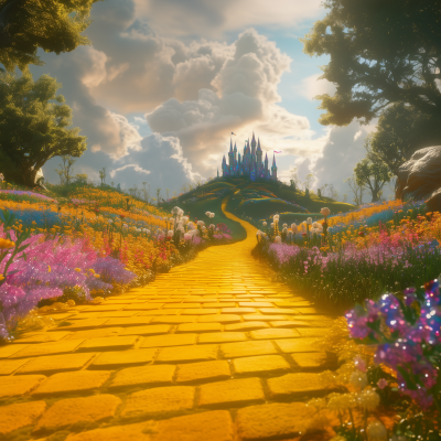 Yellow Flower Path