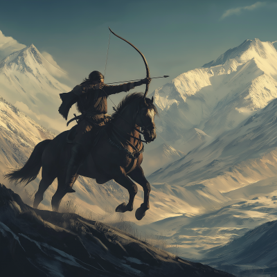 Cavalry Archer in Action