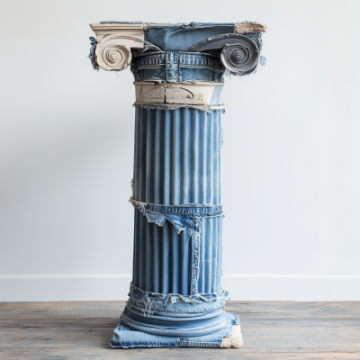 Denim Greek Column