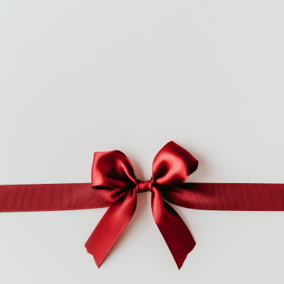 Red Present Bow