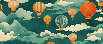 Colorful Hot Air Balloons Wallpaper